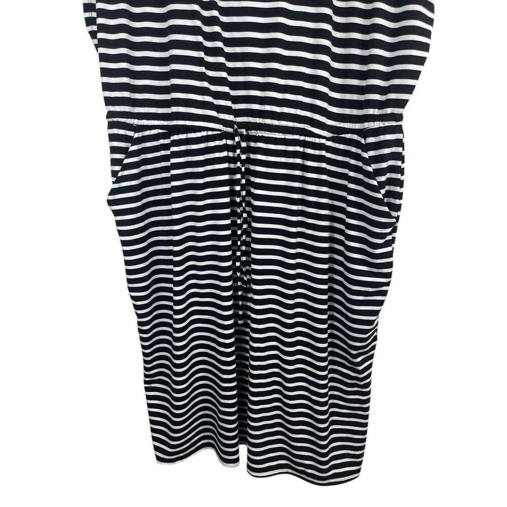 Torrid Stripe Jersey Knit Cross Back Short Sleeve Drawstring Waist 4x Dress - Picture 4 of 14